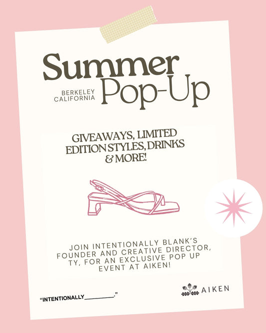 Intentionally Blank Summer Pop-Up